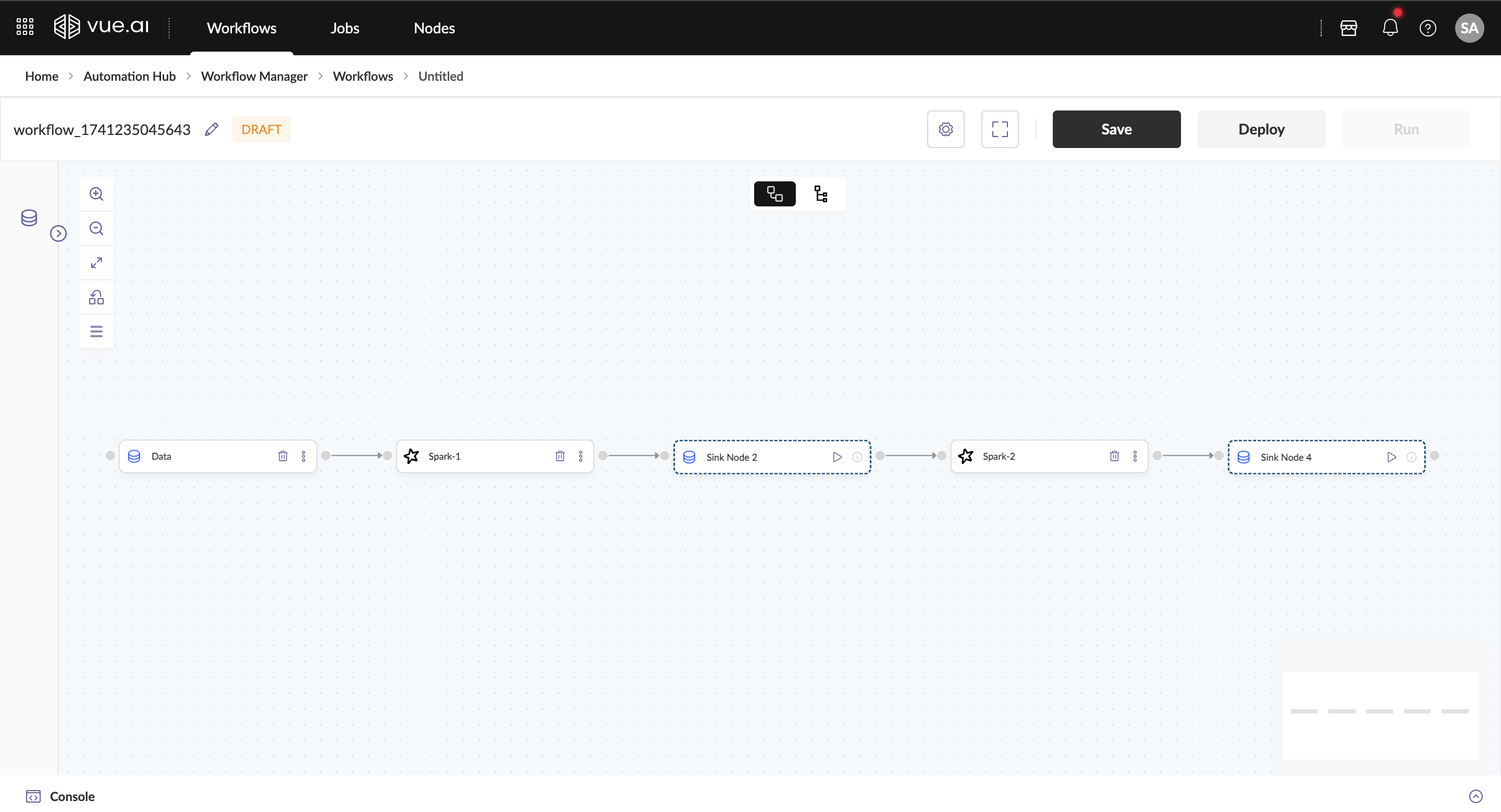 Adding Multiple Spark Nodes to a Workflow