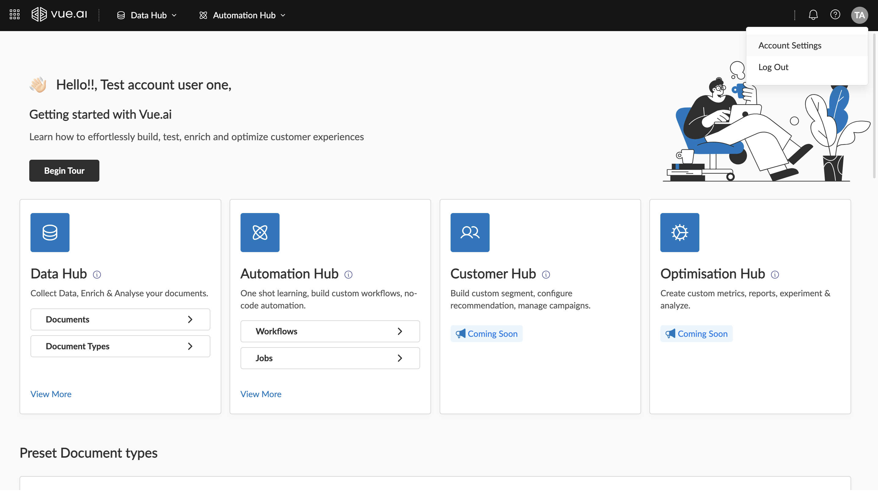 Account Settings Navigation