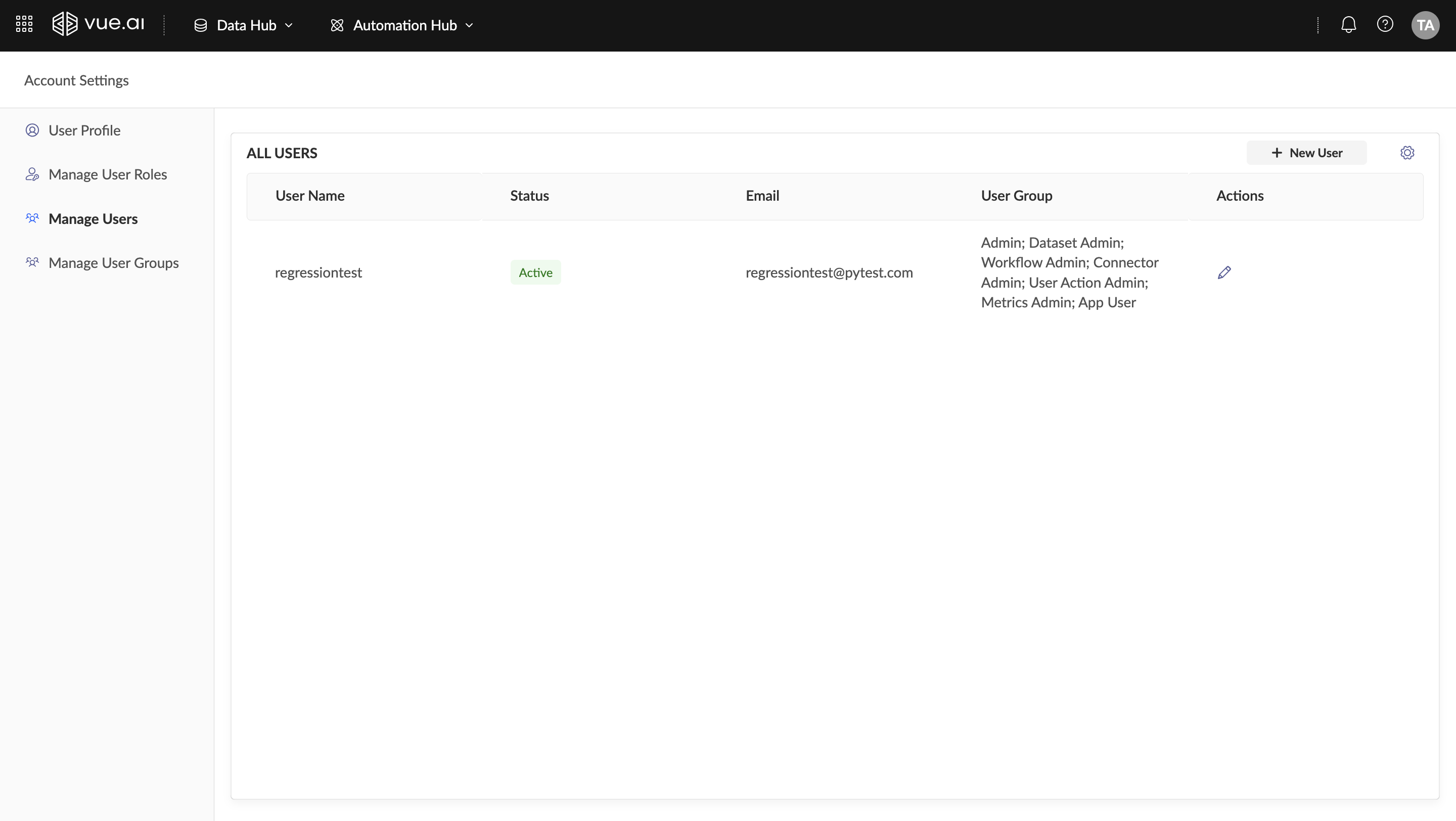 Manage Users