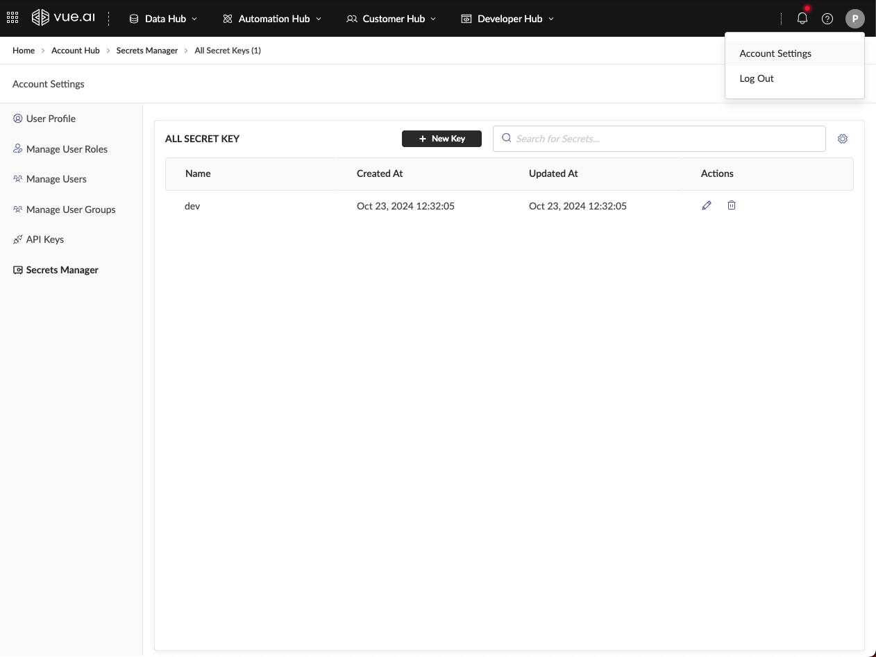Accessing Secrets Manager