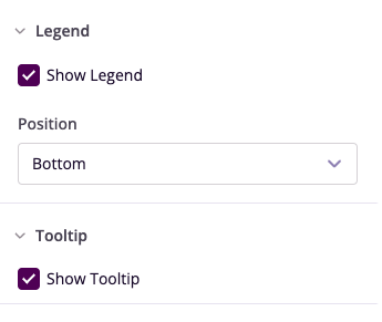 Legend and Tooltip Settings