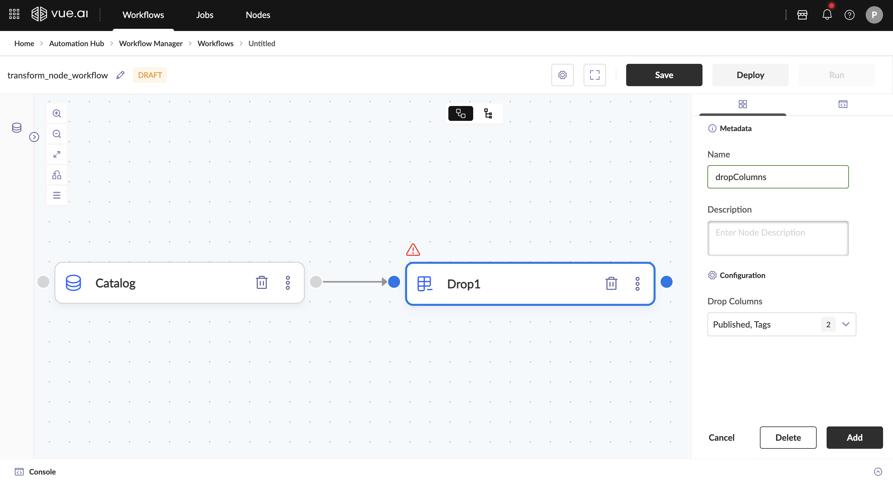 Drop Node