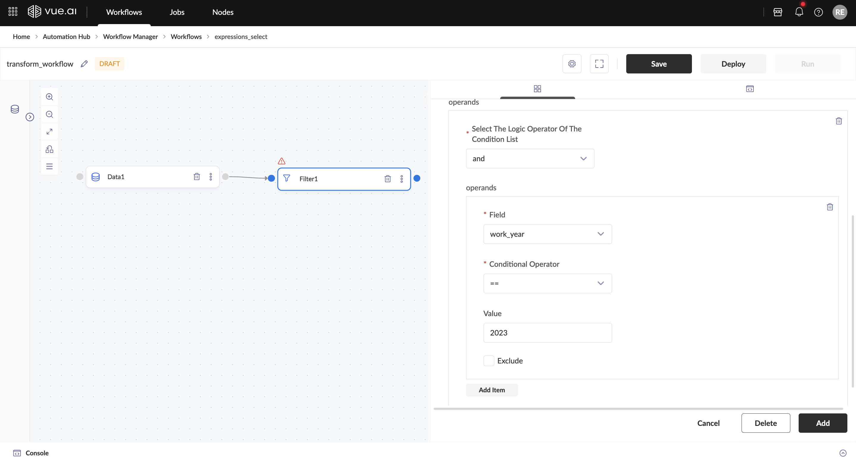 Filter Node