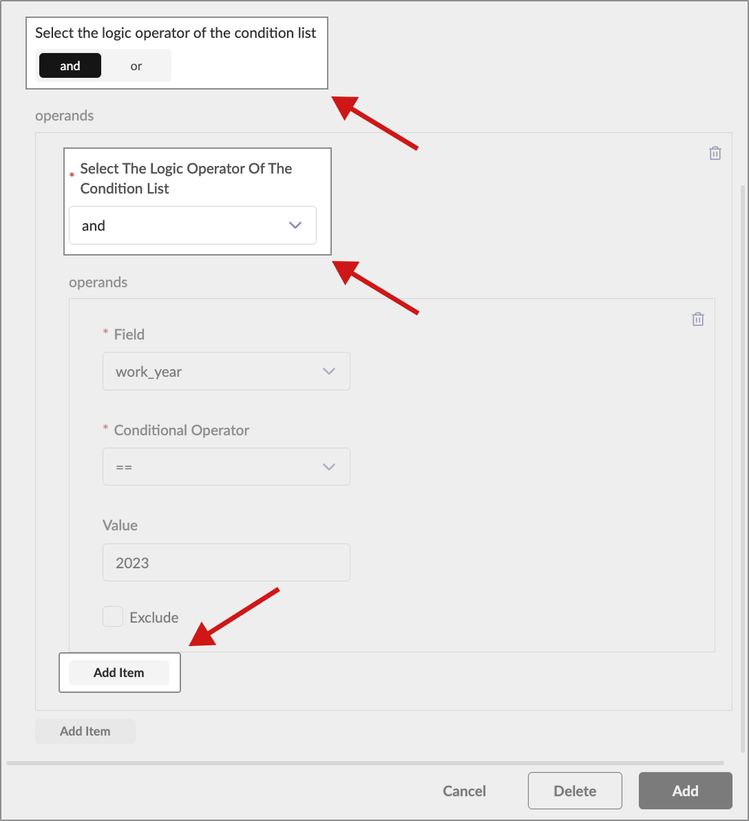 Filter Node Configurations