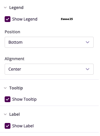 Legend and Tooltip Settings
