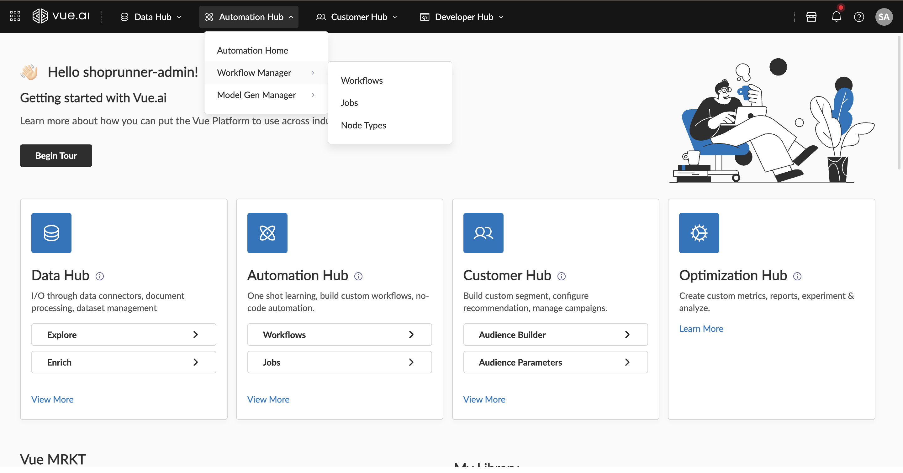 Vue.ai Landing Page