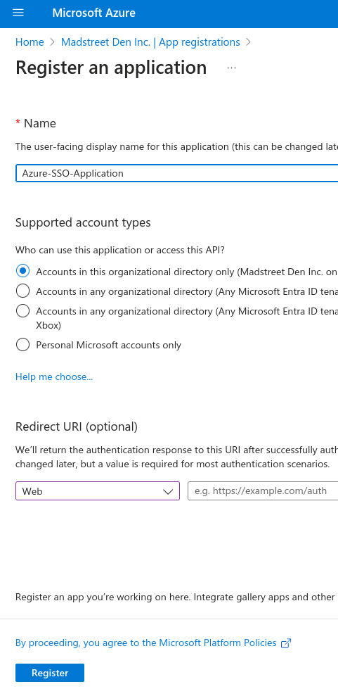 Select New Registration