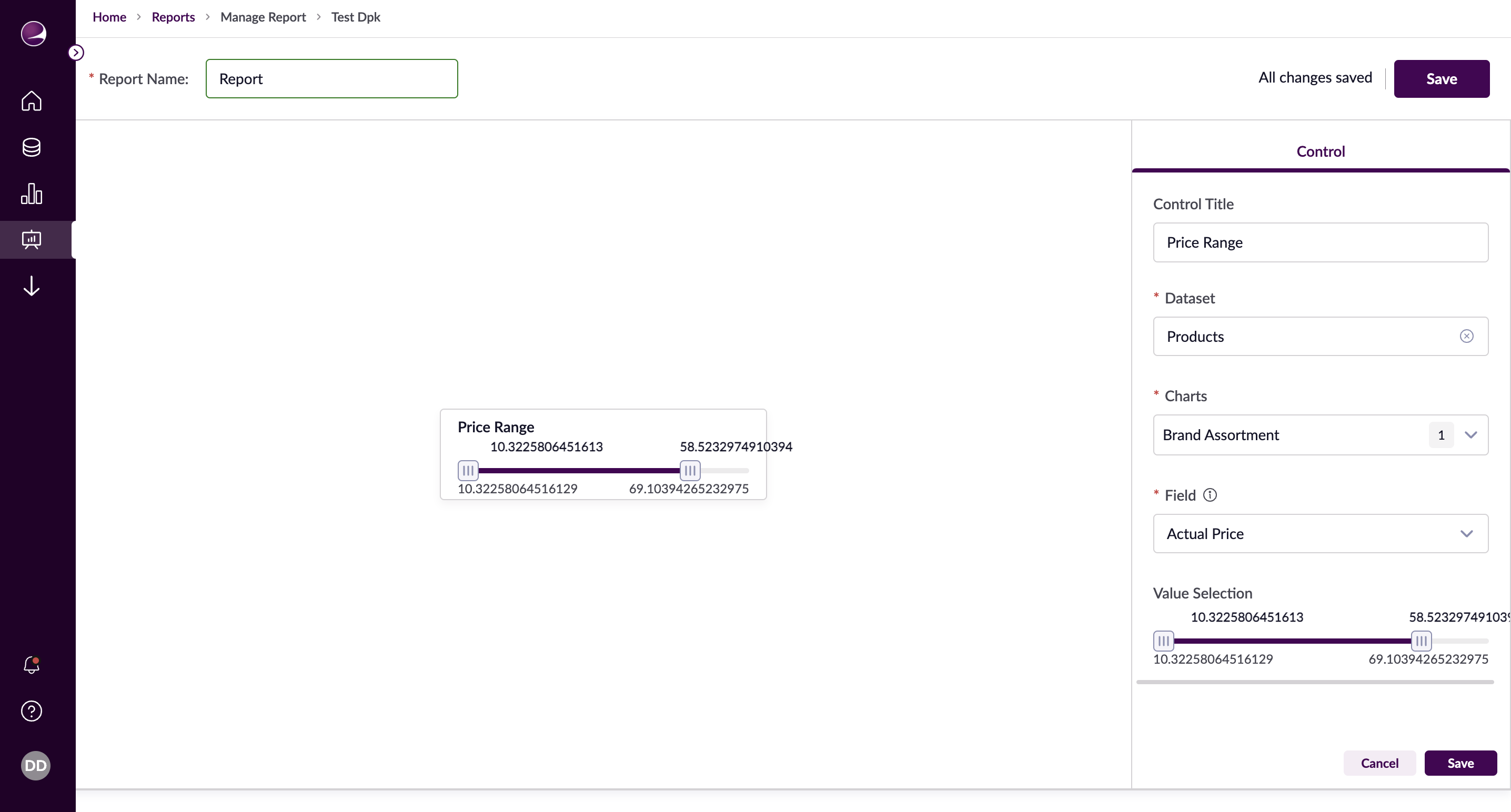 Range Slider Example