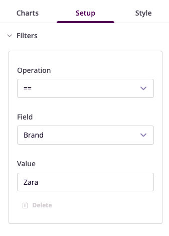 Filter Configuration