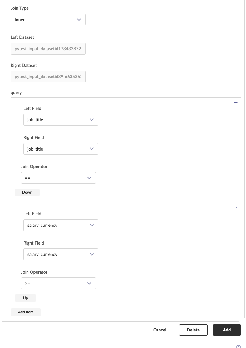 Join Node Configuration With Multiple Conditions