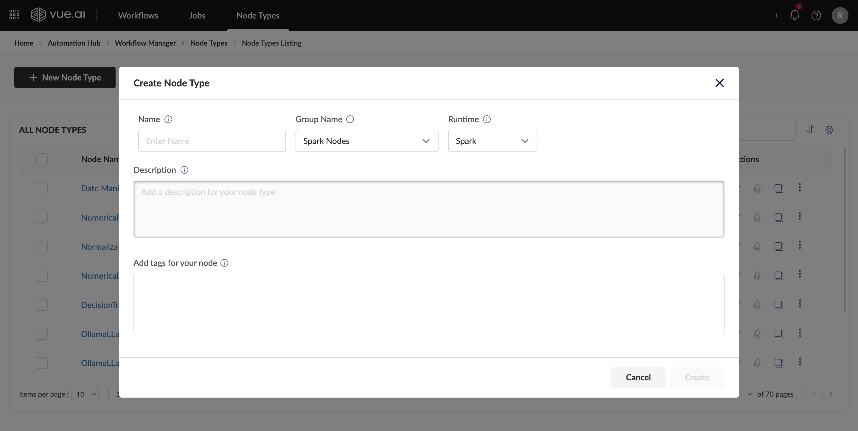Spark Code Node