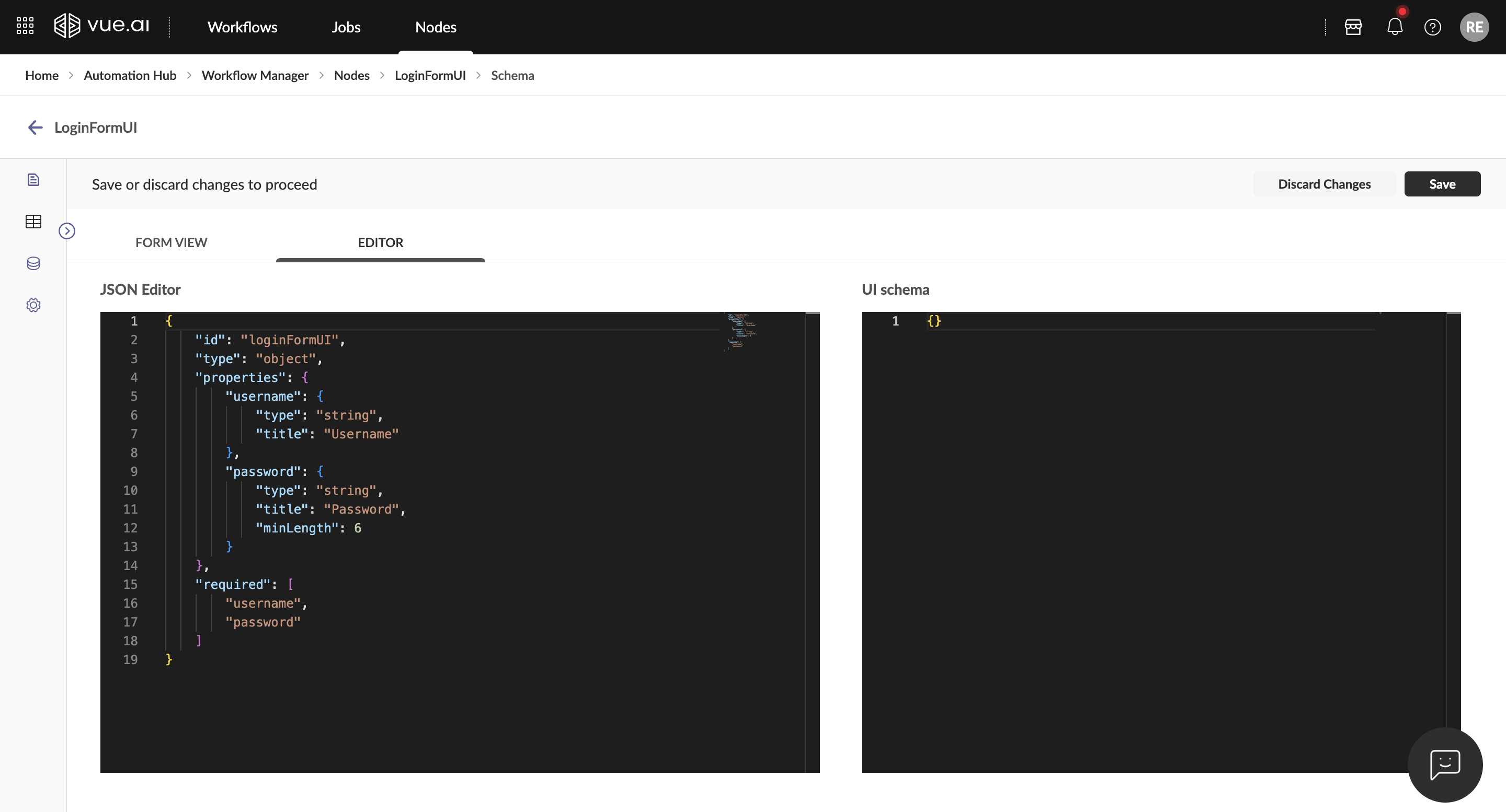 Configuring Node Form Schema