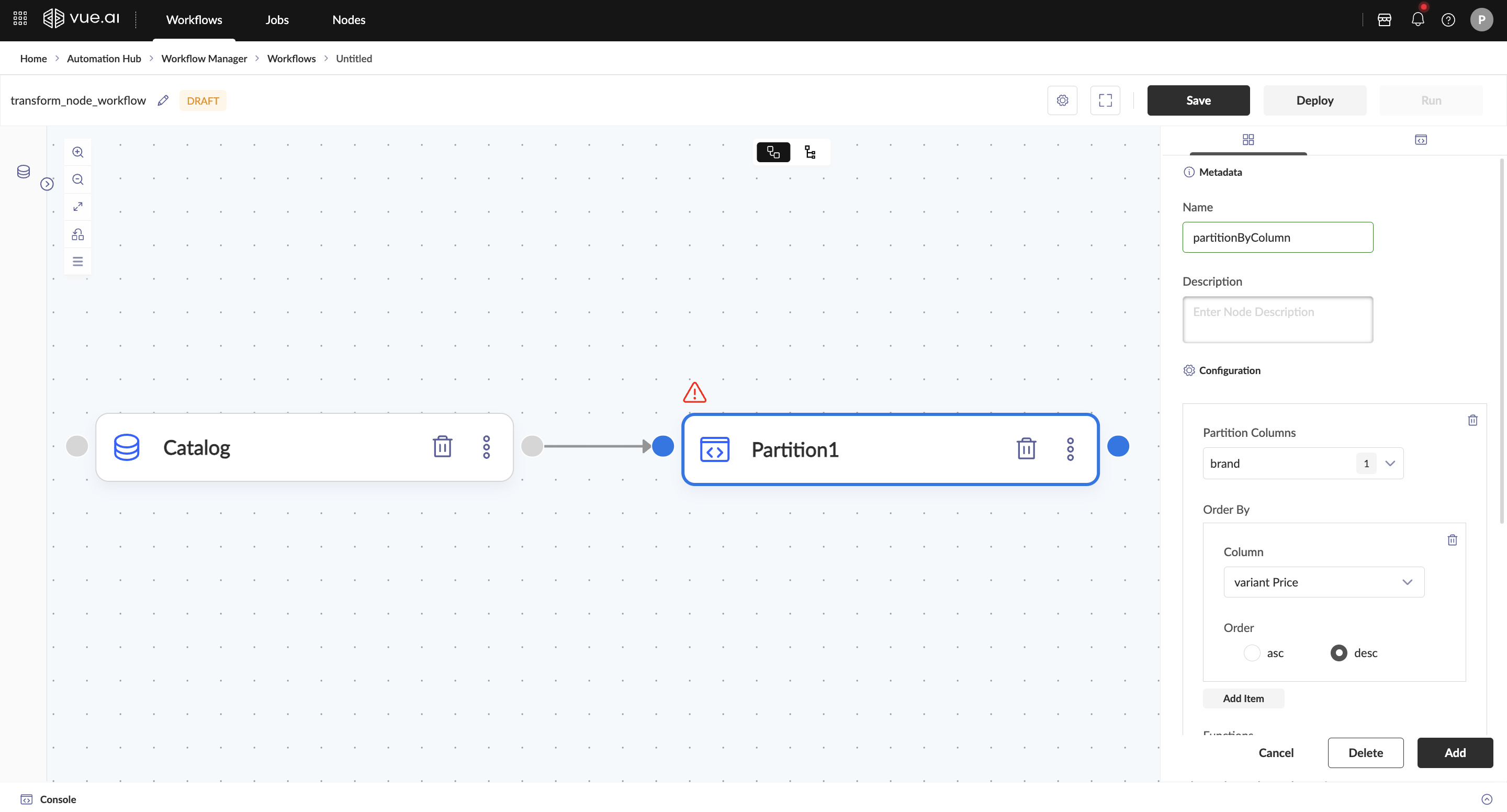 Partition Node