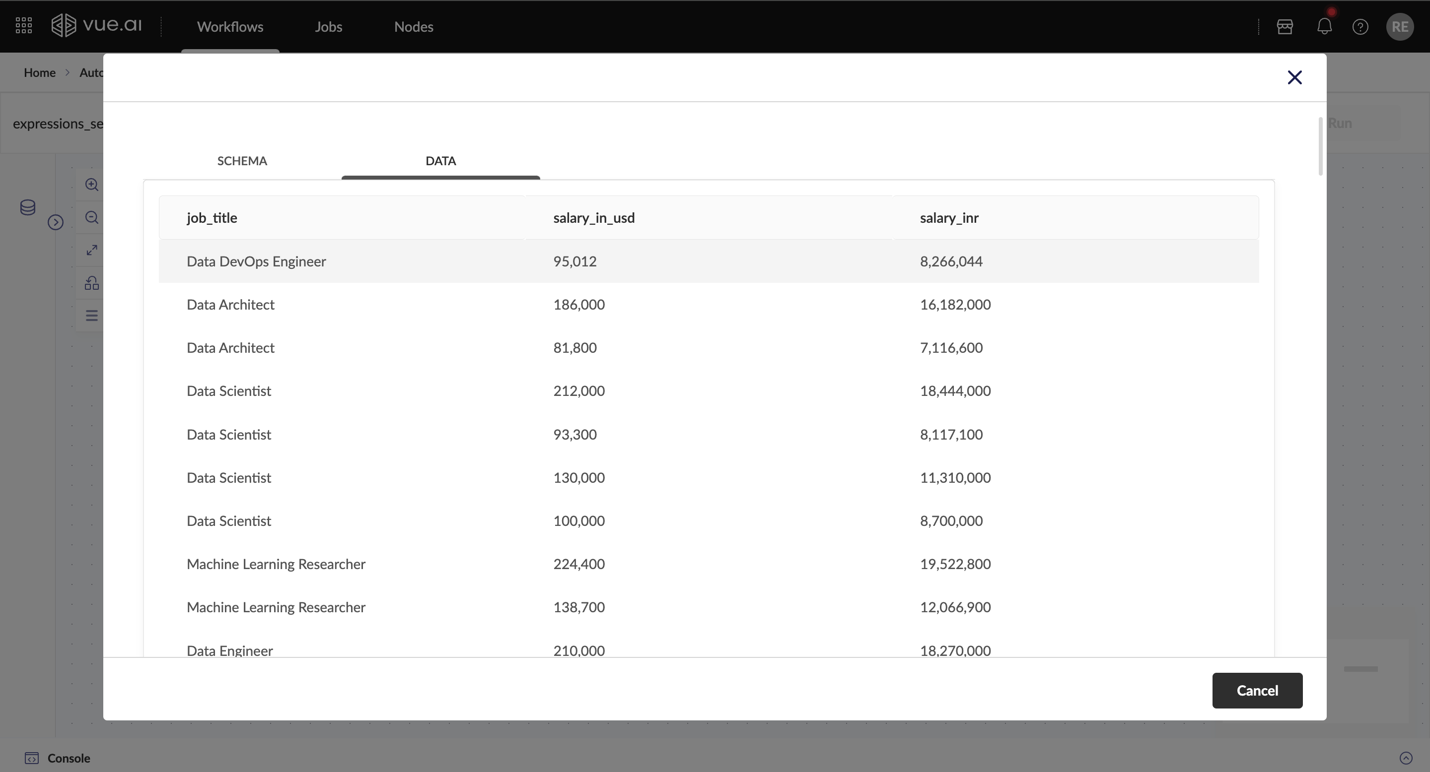 Select Node Output