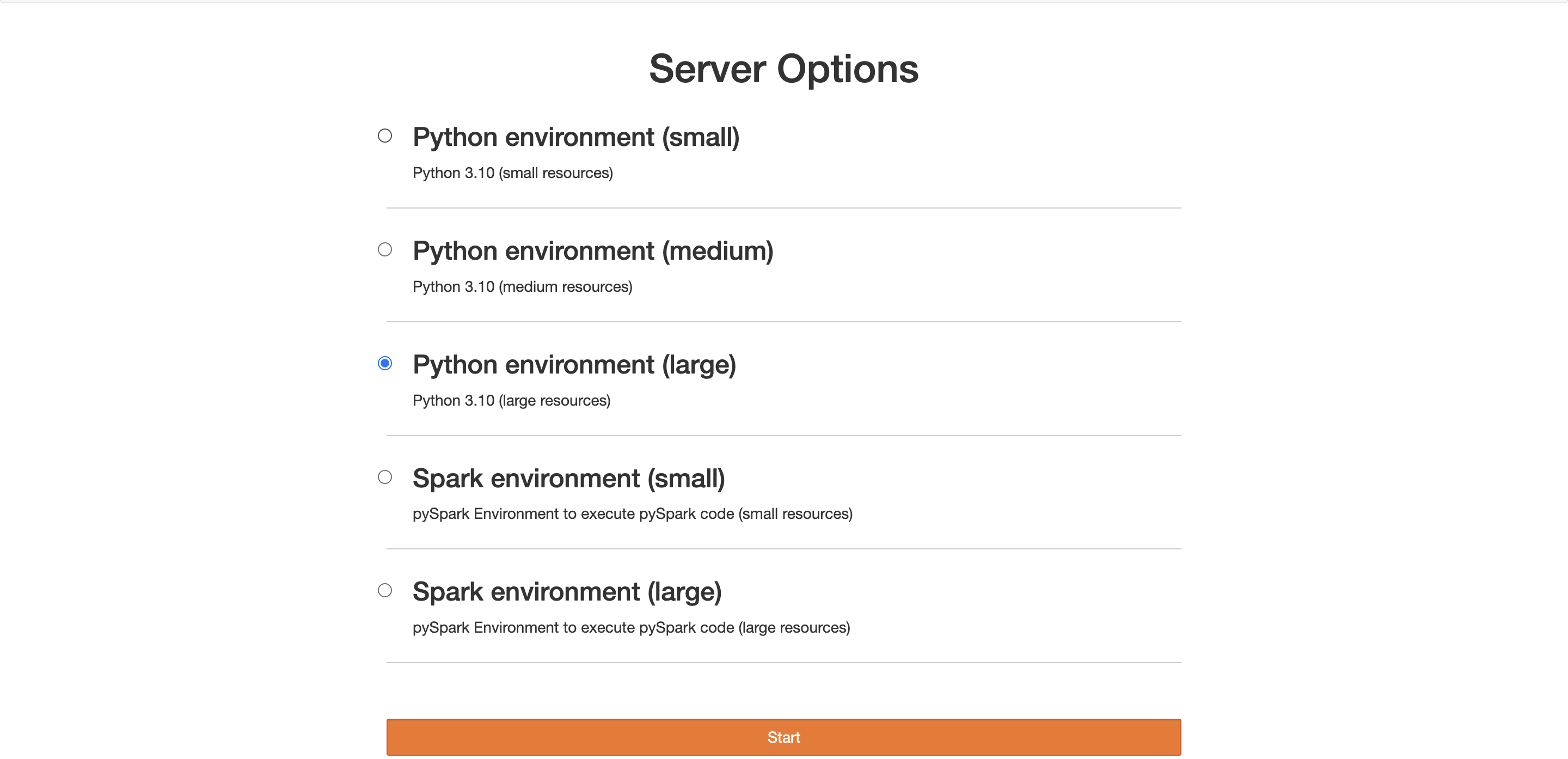 Server Option