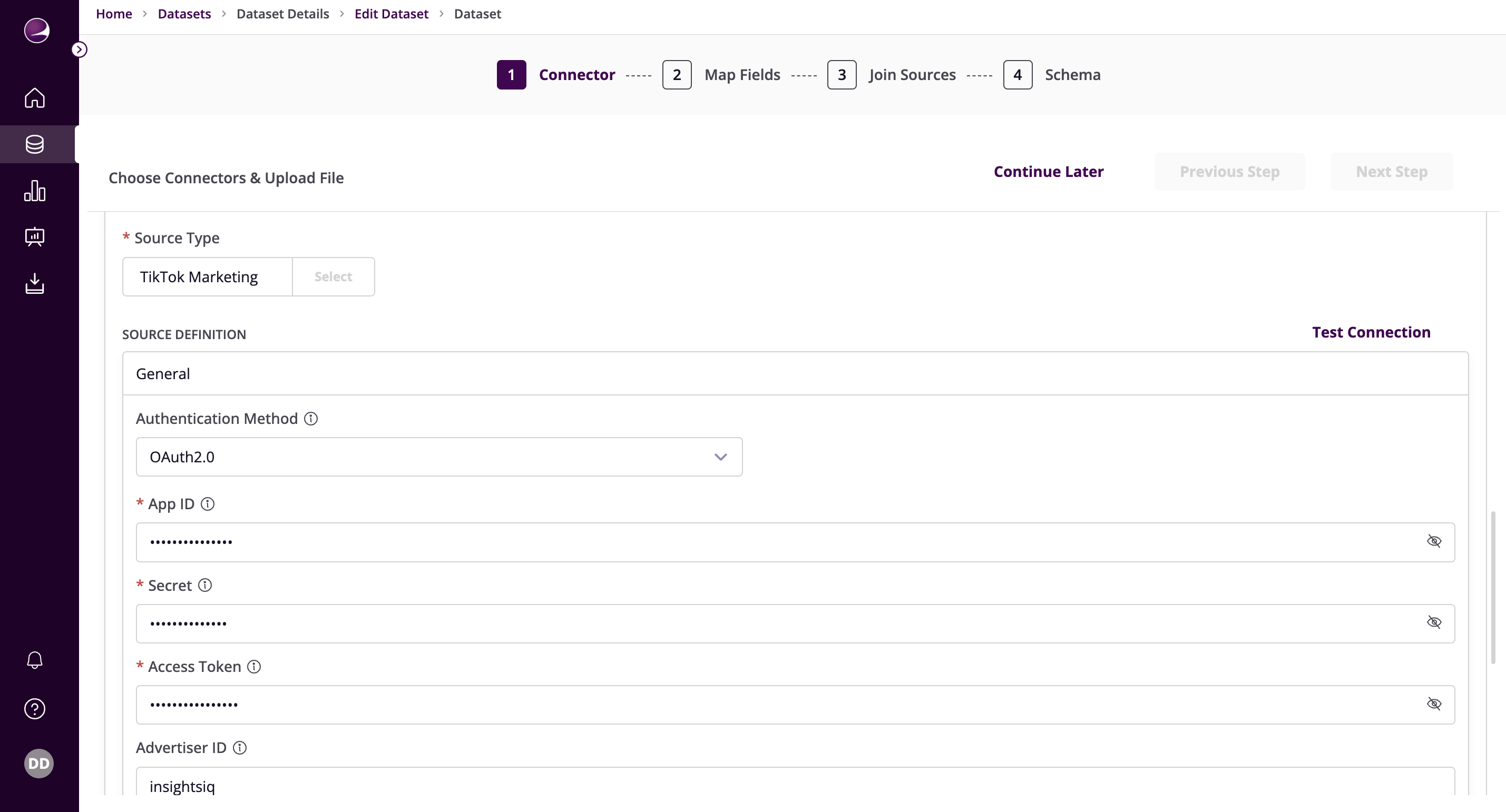 TikTok OAuth Configuration