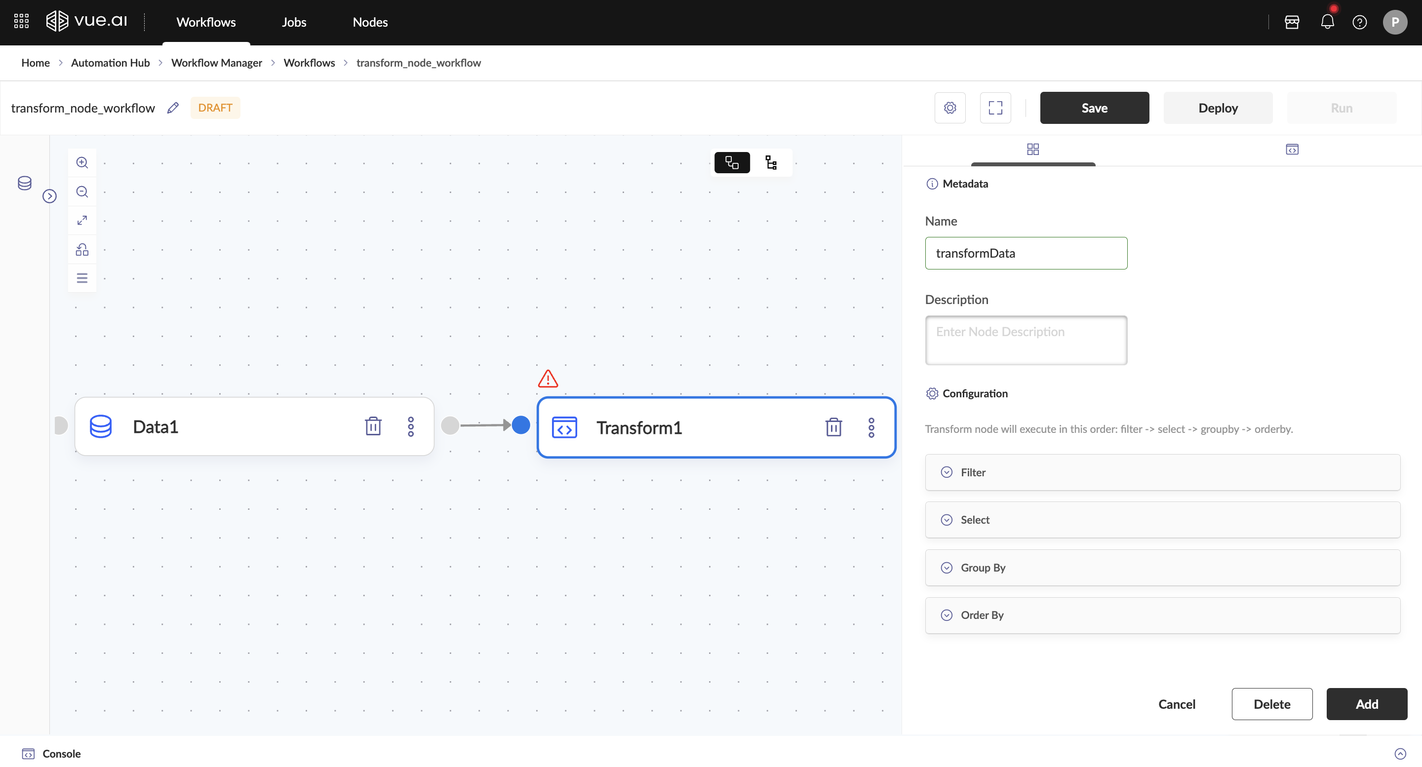 Transform Node