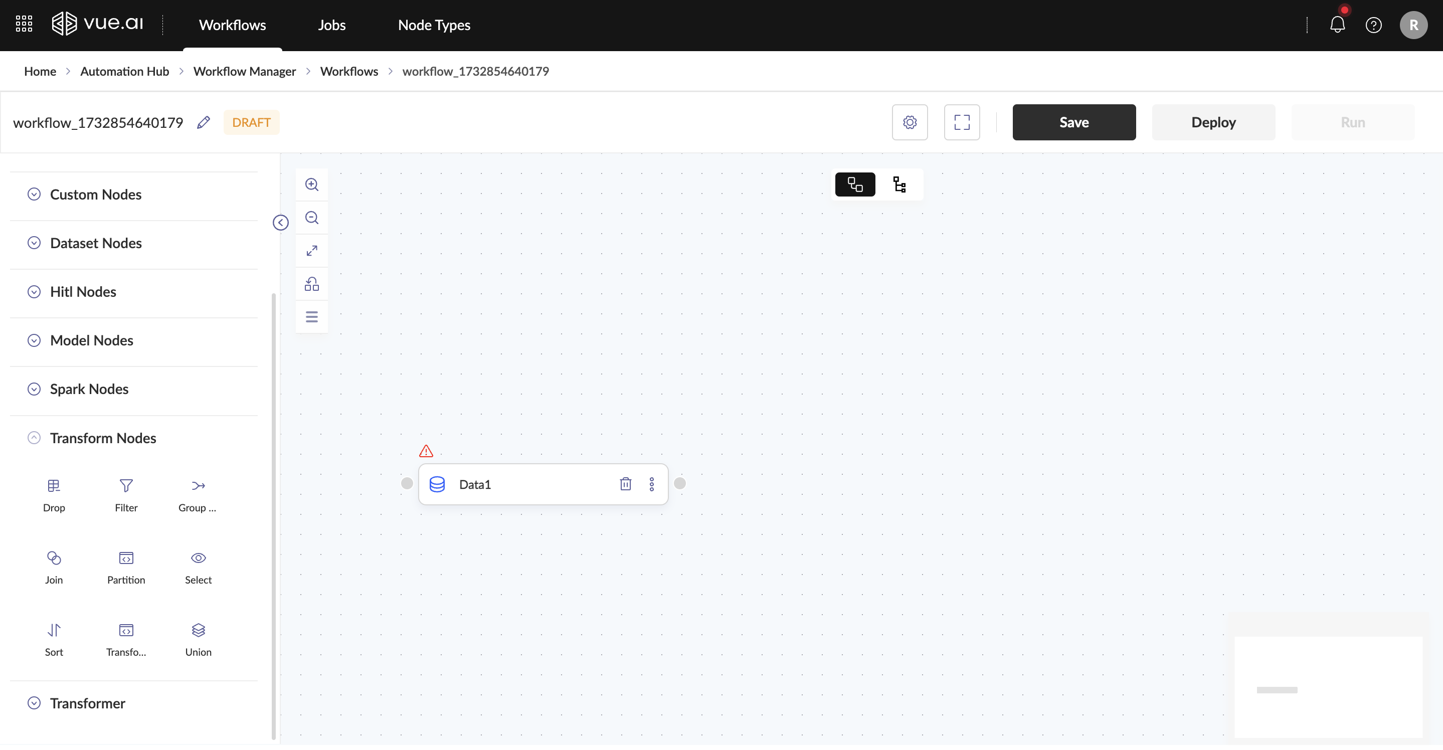 Transform Nodes List