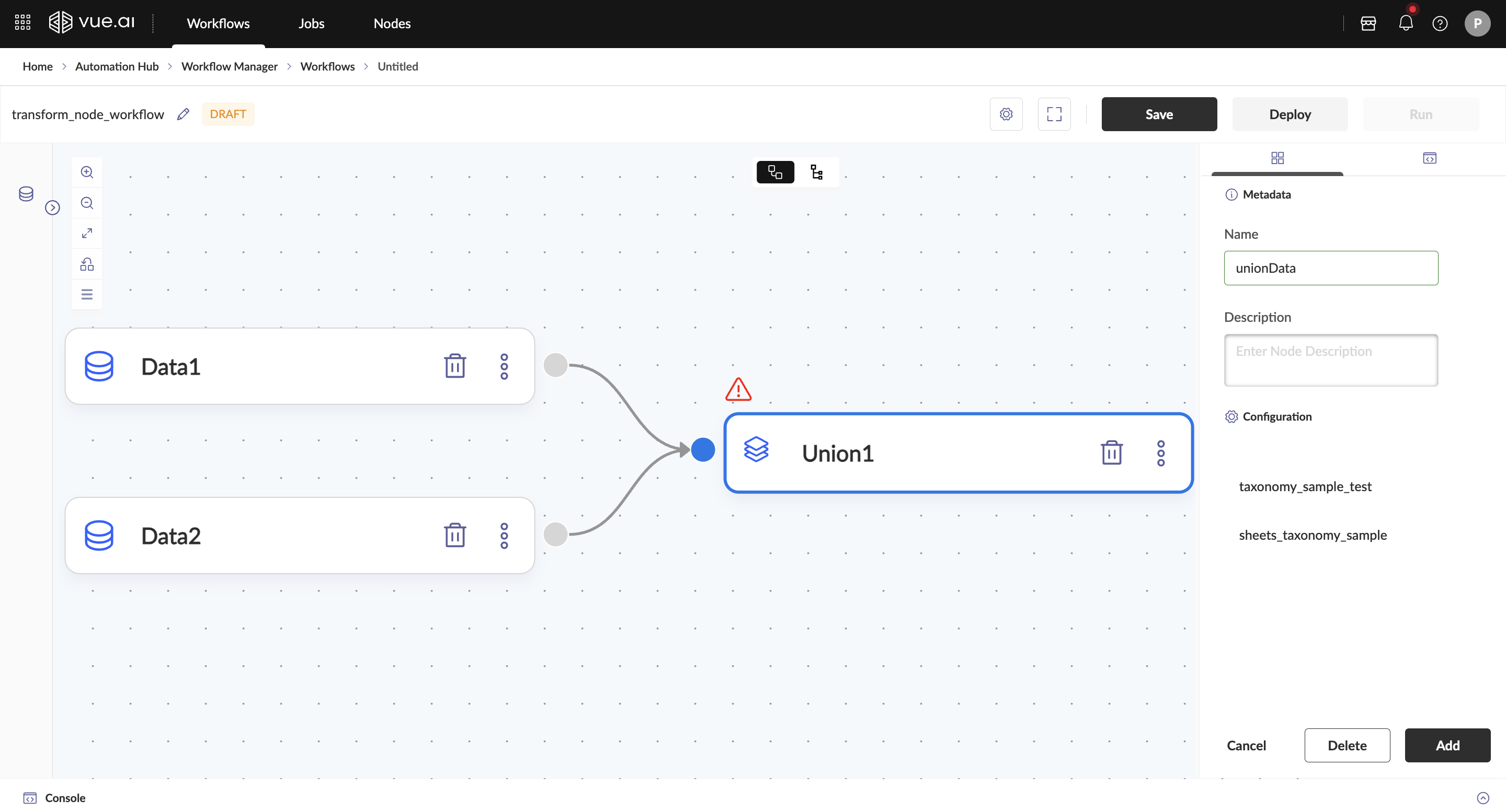 Union Node